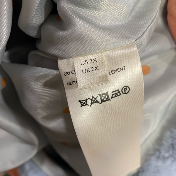 Anthropologie Blue Moonlight Faux Jacket Coat - Picture 9 of 12